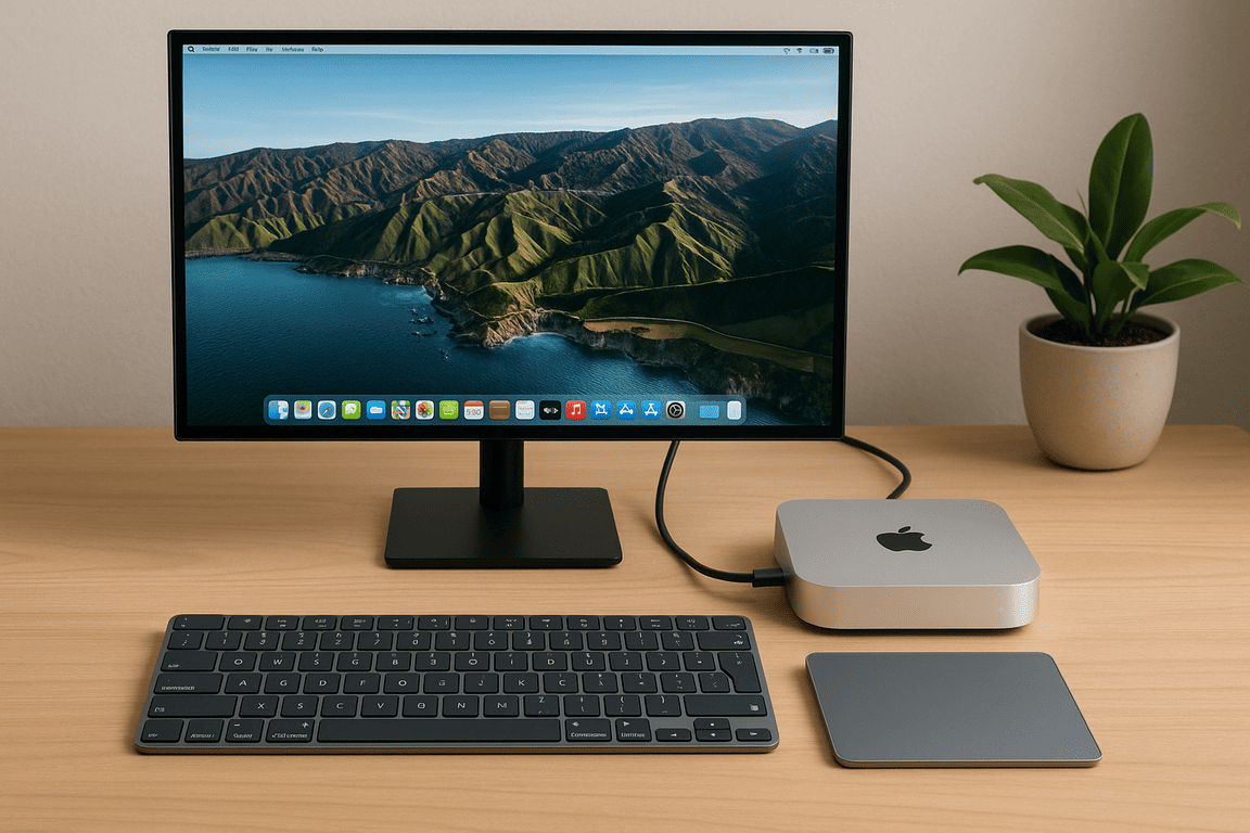 Setup nomade avec écran externe